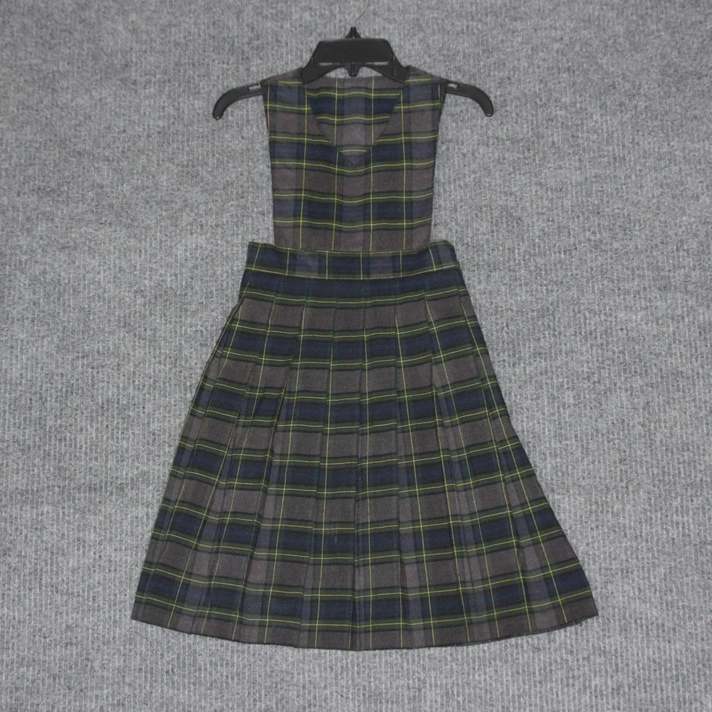 Vintage Betty Z Girls Plaid Pinafore Dress Jumper‎ Style Size 7 School Uniform